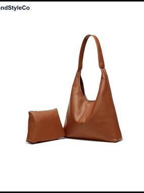 Faux Suede Hobo Bag Slouchy Shoulder Purse Office Tote Handbag